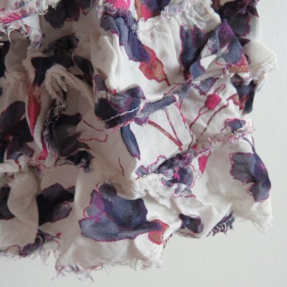 INTIMATELY FREE PEOPLE Flow Feathers Floral Ruffle Dress Boho Fairy Beach Size M - Picture 6 of 13